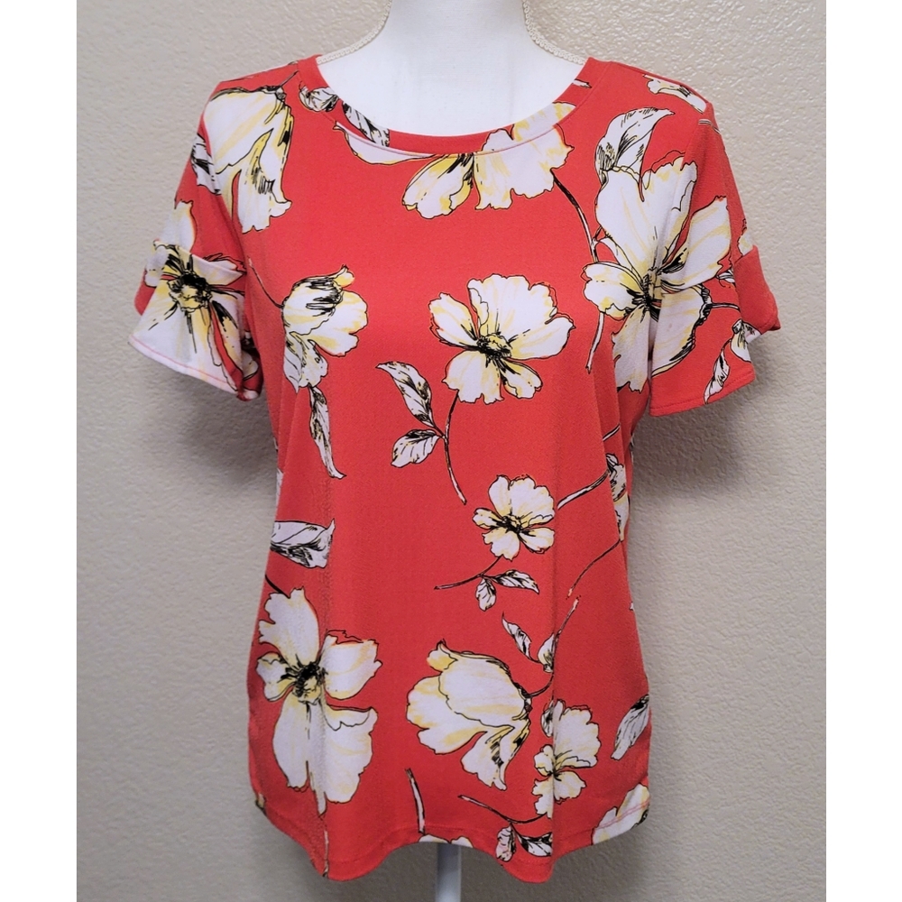 WORTHINGTON floral blouse, sz SP